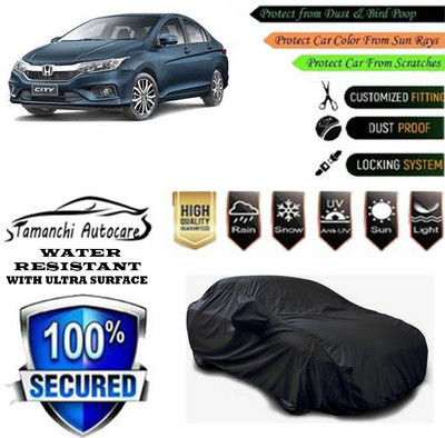 Tamanchi Autocare Car Cover For Honda City i-Vtec(Black)