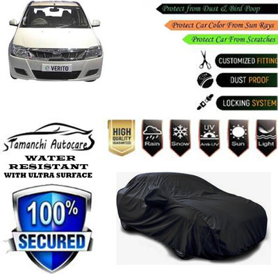 Tamanchi Autocare Car Cover For Mahindra E Verito D6 Electric(Black)