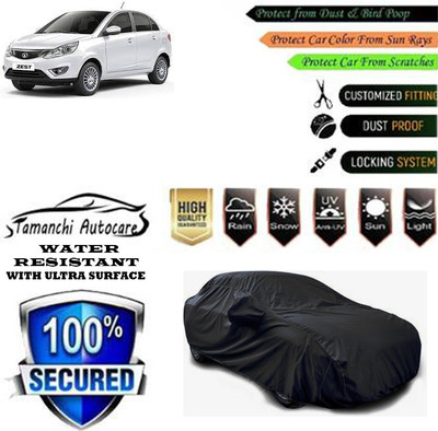 Tamanchi Autocare Car Cover For Tata Zest Quadrajet 1.3 75PS XE(Black)