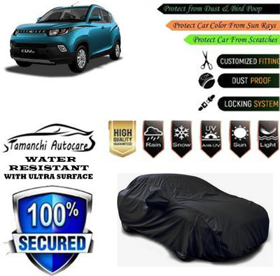 Tamanchi Autocare Car Cover For Mahindra KUV100 mFALCON D75 K4(Black)