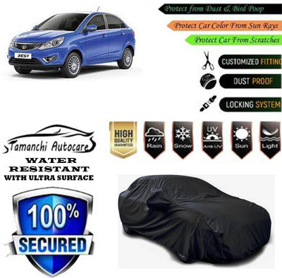 Tamanchi Autocare Car Cover For Tata Zest Quadrajet 1.3 75PS XE Diesel(Black)