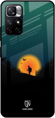 GLOBAL NOMAD Back Cover for Redmi Note 11T 5G(Multicolor, Grip Case, Silicon, Pack of: 1)