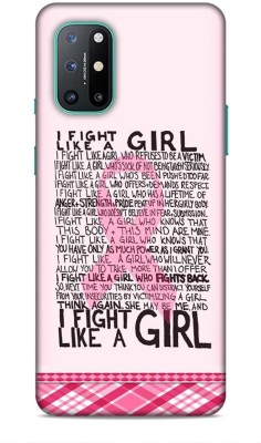 Keviv Back Cover for OnePlus 8T(Pink, Black, Hard Case, Pack of: 1)