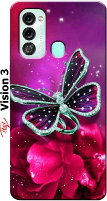 YornoSis Back Cover for Itel Vision 3 2575(Multicolor, Dot View, Silicon, Pack of: 1)