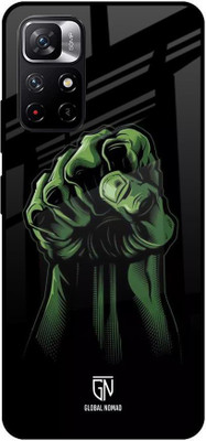 GLOBAL NOMAD Back Cover for Redmi Note 11T 5G(Multicolor, Grip Case, Silicon, Pack of: 1)