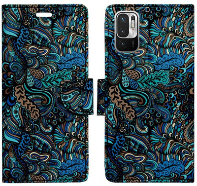 Realgo Flip Cover for Redmi Note 10T 5G(Blue, Pack of: 1)