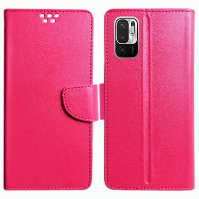 Realgo Flip Cover for Redmi Note 10T 5G(Pink, Pack of: 1)