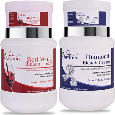 CLAVINIA Red Wine Bleach + Diamond Bleach 1 kg x 2(2 Items in the set)