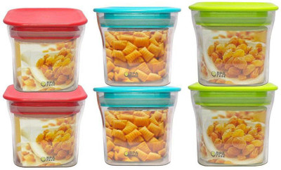 Analog Kitchenware Plastic Grocery Container  - 550 ml(Pack of 6, Multicolor)
