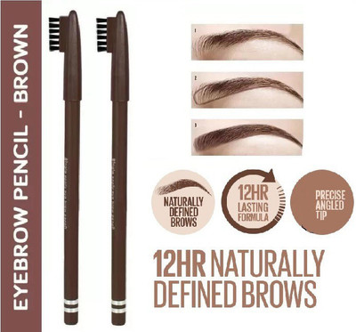 Herrlich Natural Matte Waterproof Eyebrow Pencil(Dark Brown)