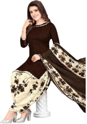 S Creation Cotton Silk Floral Print Salwar Suit Material