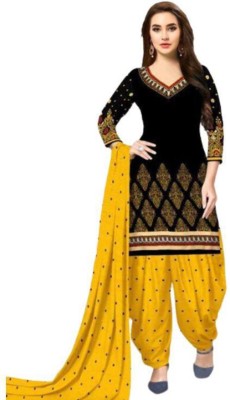 S Creation Cotton Silk Floral Print Salwar Suit Material