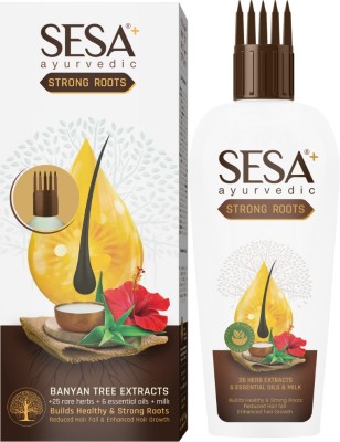 SESA Ayurvedic Strong Roots Oil with 26 Herbs & 6 Oils - for Hair Fall Control 200 ml Hair Oil(200 ml)