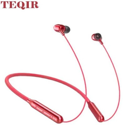 TEQIR M31 Truly Wireless Neckband with Mic for Crystal Clear Call Bluetooth Headset Bluetooth Gaming Headset(Red, In the Ear)