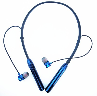 ROKAVO Z+proBT 42HS Long Battery Headphone Headset neckband earphone earbuds Bluetooth & Wired Headset(Blue, In the Ear)