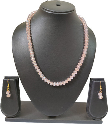 Haryali Metal, Crystal Rose Gold Jewellery Set(Pack of 1)