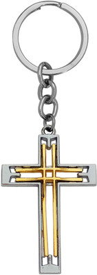 M Men Style Crucifix Holy Pray Jesus Unisex Cross Gift Keychain Skey202154 Key Chain