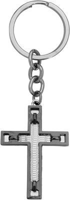 M Men Style Fancy Cross Design First Communion Personalized Tags Keychain Skey202158 Key Chain