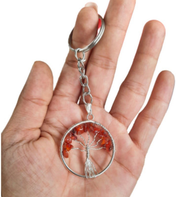Maitri Export Carnelian Tree of Life Key Chain