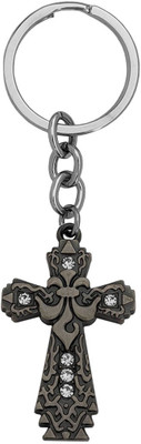 M Men Style Crucifix Jesus keychain crystal healing Cross Keychain Skey202162 Key Chain