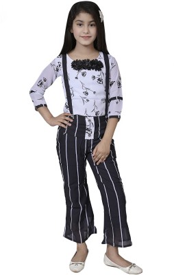 SVM Fashions Girls Dora Party(Festive) Top Dungaree(BLACK)