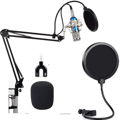 Cezo BM 800 Professional Condenser Microphone with 3.5 mm Audio Jack - Blue Microphone