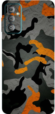 BugguSkin Samsung Galaxy F23 5G, samsung galaxy f23 5g Mobile Skin(Ultra Super Camouflage Military Orange Skin With High Matte Finish.)