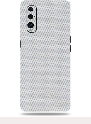 OggyBaba Oppo Find X2 Mobile Skin(Silver Carbon Fiber Skin With Ultra Matte Finish)