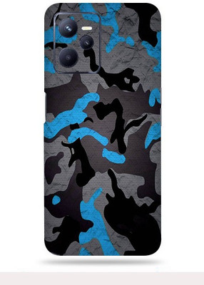 WeCre8 Skin's Realme C35 Mobile Skin(Blue Camouflage Multicolor Skin With Ultra Matte Finish)
