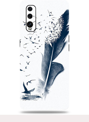 OggyBaba Oppo Find X2 Mobile Skin(Feather Art Multicolor Skin With Ultra Matte Finish)