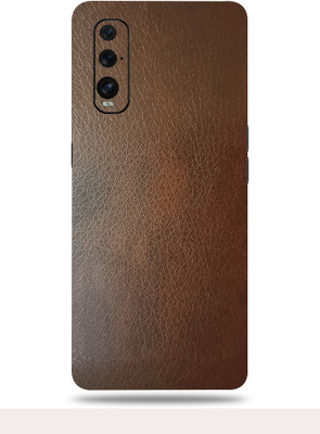 OggyBaba Oppo Find X2 Mobile Skin(Brown Leather Skin With Ultra Matte Finish)