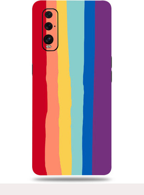 OggyBaba Oppo Find X2 Mobile Skin(Rainbow Lines Multicolor Skin With Ultra Matte Finish)