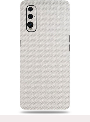 OggyBaba Oppo Find X2 Mobile Skin(White Carbon Fiber Skin With Ultra Matte Finish)