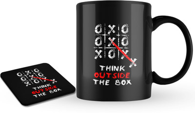 Morons Think Outside The Box Ceramic Coffee Mug(350 ml)