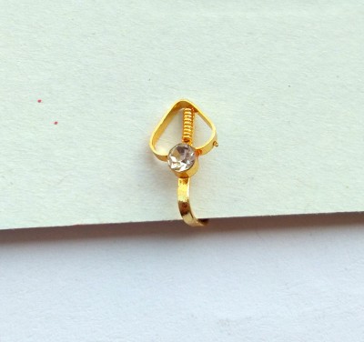 Tiyafashion Crystal Gold-plated Plated Alloy Nose Stud