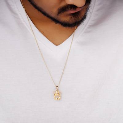 Silver necklace sale for ganpati