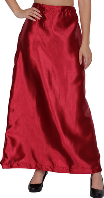 CHITKARA PT22-BloodRed Satin Blend Petticoat(Free)