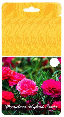 CYBEXIS Imported Portulaca Moss Rose Double Mix Flower Seeds Seed(1 g)