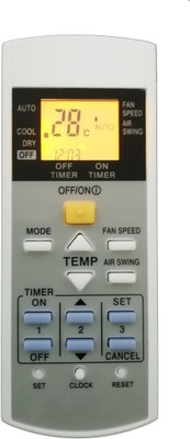 BhalTech 29 AC with Display Light Compatible for  Panasonic AC with Backlight Remote Controller(White)