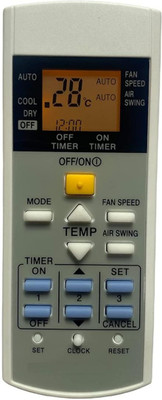 vcony AC Remote No. 29C (with Backlight), Compatible for Panasonic AC Remote Control panasonic Remote Controller(White)