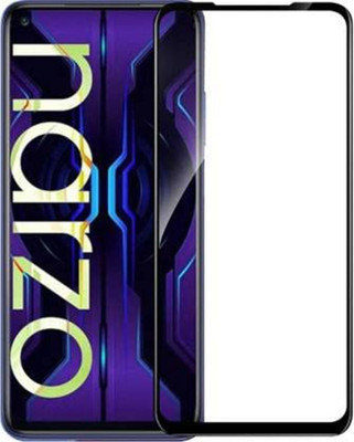 DMJHP Edge To Edge Tempered Glass for Realme Narzo 30 5G(Pack of 1)