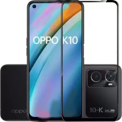 ASVALBUY Edge To Edge Tempered Glass for Oppo K10(Pack of 1)