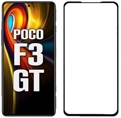 DMJHP Edge To Edge Tempered Glass for Poco F3 GT(Pack of 1)