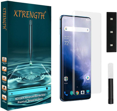 XTRENGTH Edge To Edge Tempered Glass for OnePlus 7T Pro(Pack of 1)