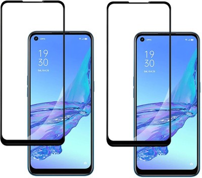ISAAK Edge To Edge Tempered Glass for OPPO K10 Edge to Edge, Full Glue, 11D Tempered Glass(Pack of 2)