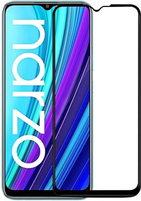 DMJHP Edge To Edge Tempered Glass for Realme Narzo 50A(Pack of 1)