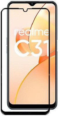 CASEHUNT Edge To Edge Tempered Glass for Realme C31(Pack of 1)