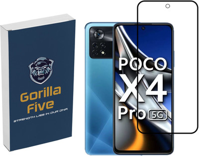 GORILLA FIVE Edge To Edge Tempered Glass for POCO X4 Pro-5G(Pack of 1)