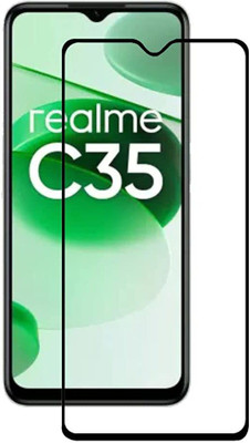 DMJHP Edge To Edge Tempered Glass for Realme C35(Pack of 1)