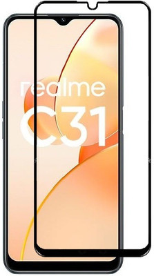 CASEHUNT Edge To Edge Tempered Glass for Realme C31(Pack of 1)